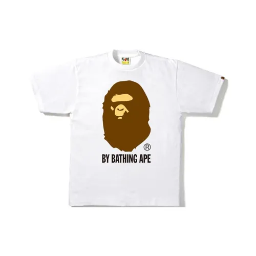 A BATHING APE Head Series T Shirt Unisex White