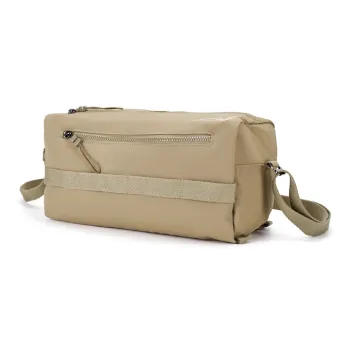 XTEP Fabric Crossbody Bag Unisex Khaki/Ecru