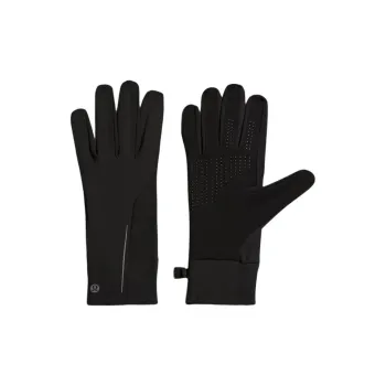 Lululemon Nylon Polyurethane Wool Gloves Women's Black