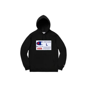 Supreme X Champion Label Hooded Sweatshirt