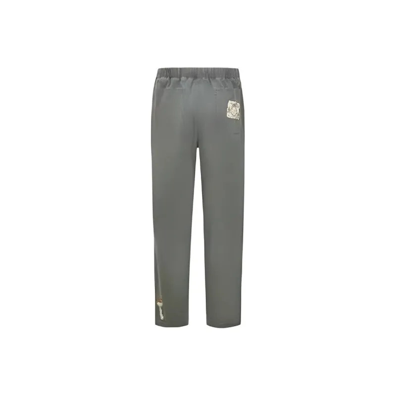 URBAN REVIVO Casual Pants Men's Army Green-1