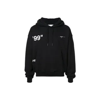 OFF WHITE Ice Man Graphic Print Hoodie