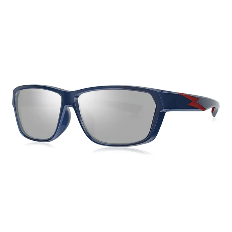 PARIM Rubber Square Sunglasses Kids' Dark Blue-2