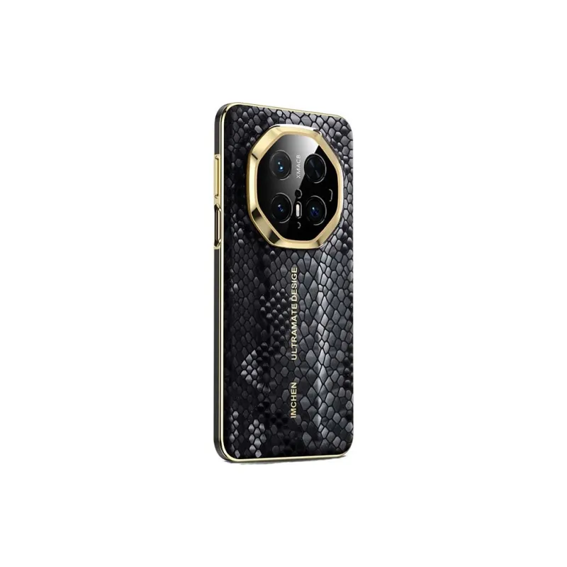 IMCHEN Year Of The Snake Limited Genuine Leather Phone Cases Compatibility With Huawei Mate70RS Ultimate Design-2