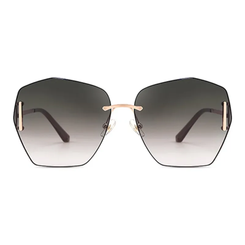 NOME Metal Irregular Shape Sunglasses Unisex-3