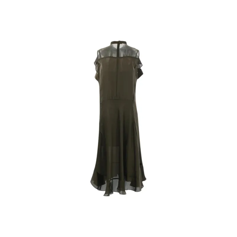 Sacai Ruffle Detailed Long Dress-1