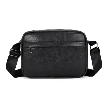 PAIBLOKS PU Shoulder Bag Crossbody Bag Regular Men's Black/Coffee