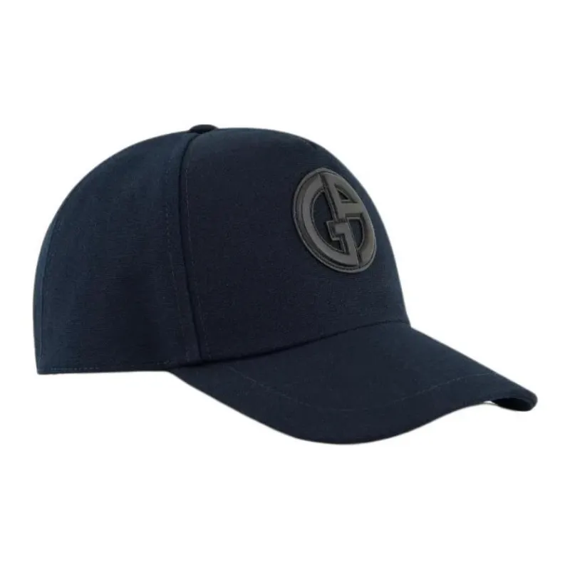 GIORGIO ARMANI Logo appliqué Cotton Baseball Cap-2