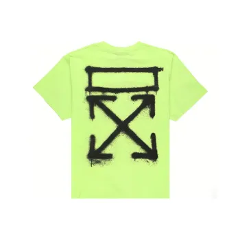 OFF WHITE SS20 T Shirt Men's Neon Green