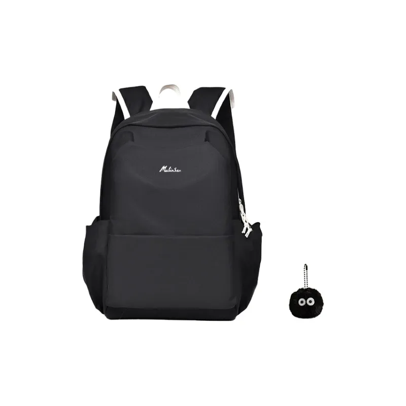 Mulinsen Nylon Backpack Regular Unisex Black/Khaki/Gray/Blue/Pink-7