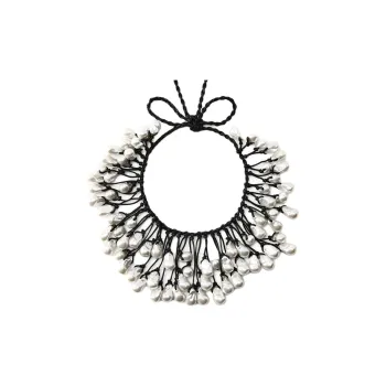 ZARA Artificial Pearl Necklaces Women's Black