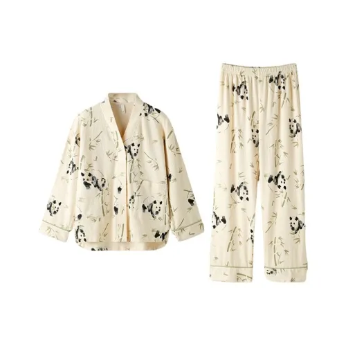 ZAO FU NIAO Pajama Set Women's Mengdong Bamboo Grove