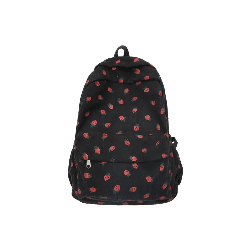 GEERDUN Strips Backpack Regular Unisex White/Black/Pink-4