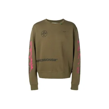OFF WHITE Impressionism' Diag Stencil Sweatshirt
