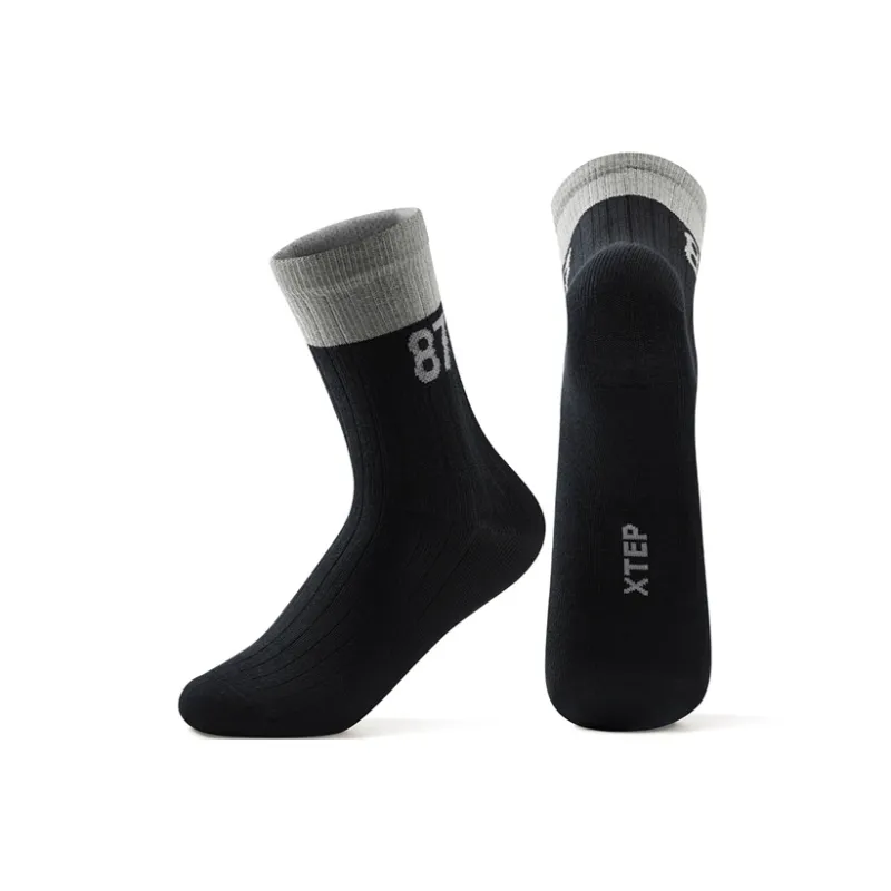 XTEP Mid Calf Socks Men's 3 Pack-1