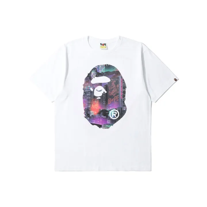 Bape Neon Tokyo Big Ape Head Tee-0