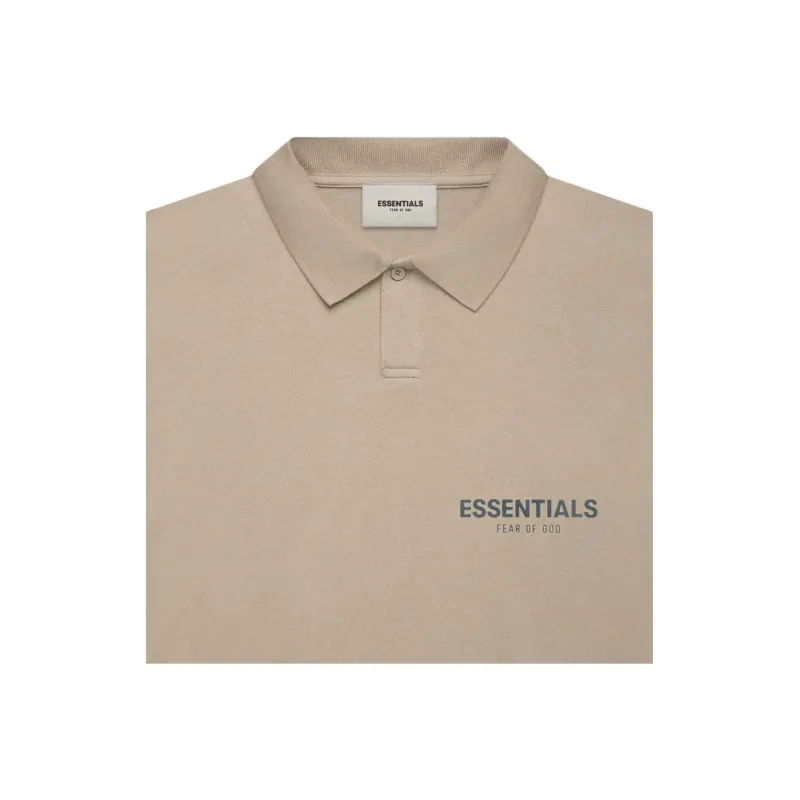 Fear Of God Essentials FW21 Polo Shirt Unisex Tan-2