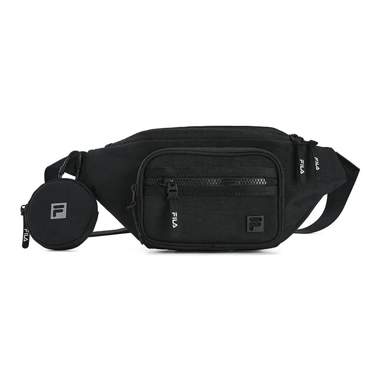FILA Fabric Fanny Pack Men's Jet Black-0
