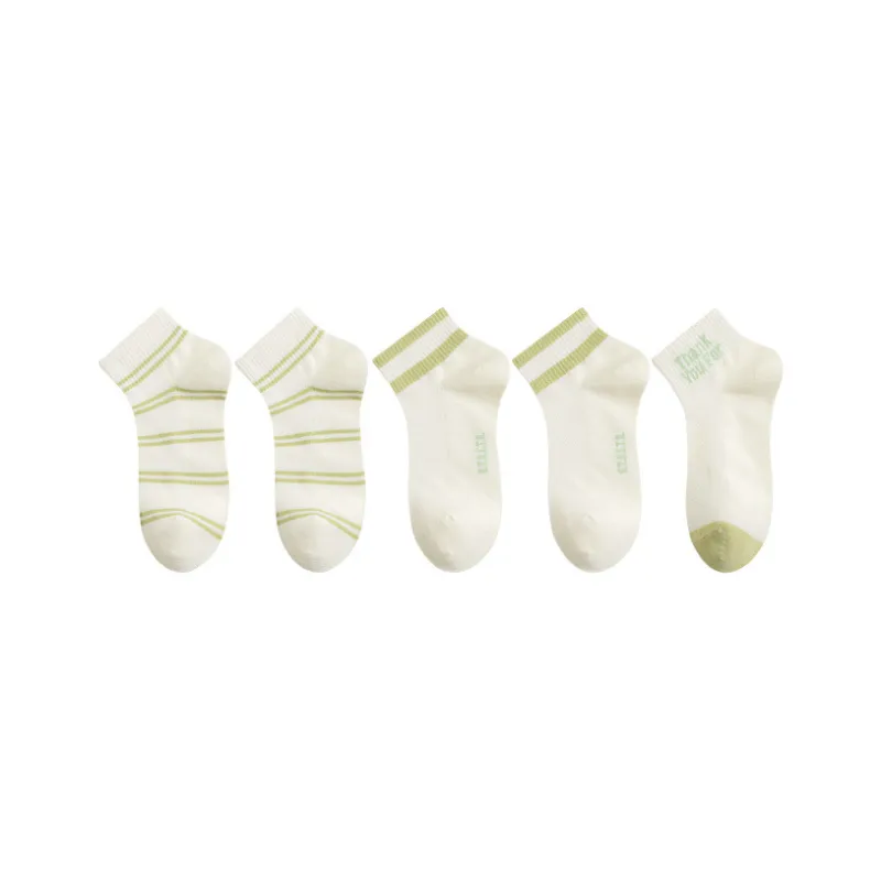 Cotton Gene Ankle Socks Women's 5 Pack-6