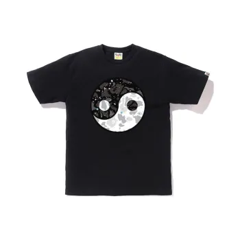 A BATHING APE Space Camo Yingyang Tee