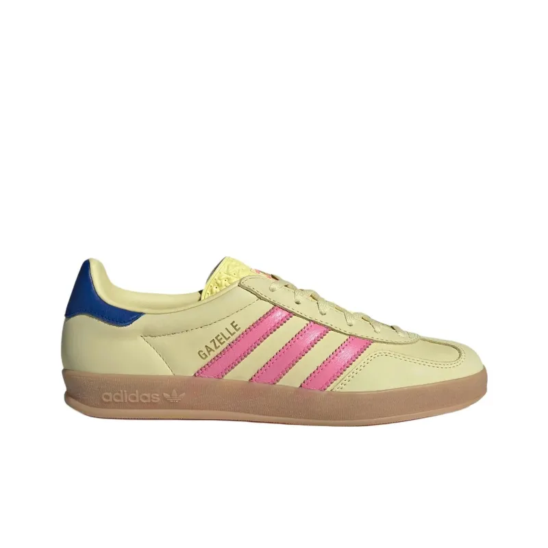 Adidas Gazelle Indoor Powder Yellow Lucid Pink Royal Women's-2