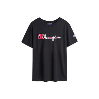 Champion Straight T Shirt US Version Women's Black