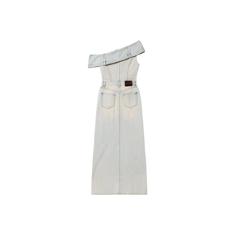Miss Sixty Sleeveless Dress Women's Light Blue-1