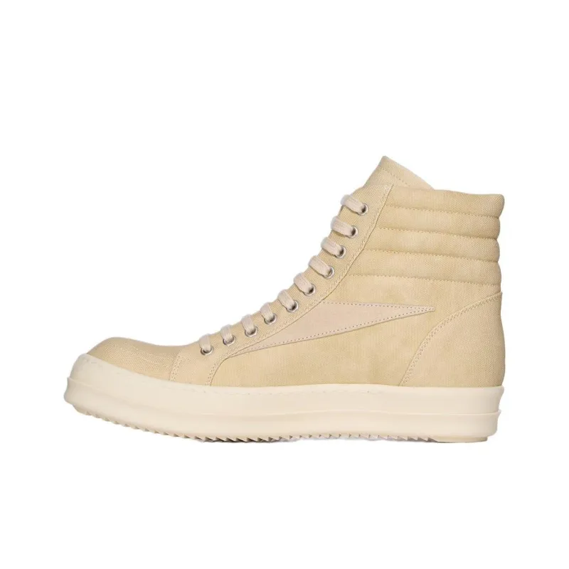 Rick Owens DRKSHDW High Top Skateboard Shoes Men's Yellow-0
