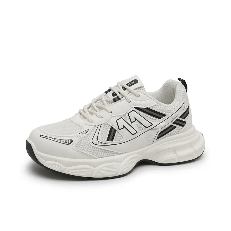 JEANSWEST Winter Maillard Style Anti Slip Wear Resistant Breathable Height Increasing Low Top Chunky Sneakers Unisex-2