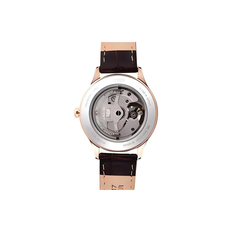 ORIENT Automatic Mechanical Movement Leather Strap Watch 36mm Women's Watch Mother of Pearl Color Watch Dial-1