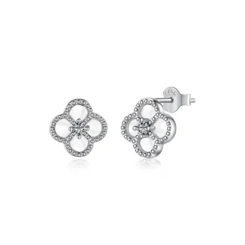 KAILEIFU S925 Silver Stud Earrings Women's Silver
