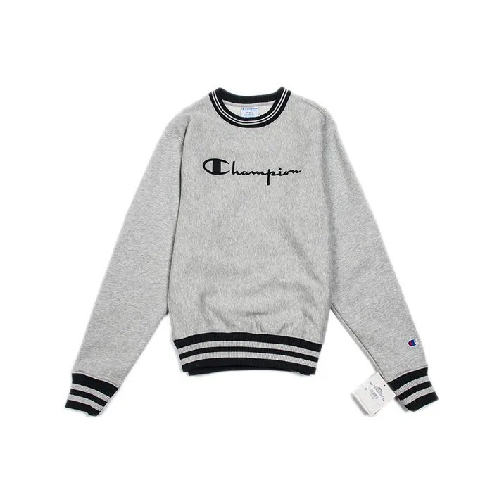 Champion Sweatshirt US Version Unisex Gray-0