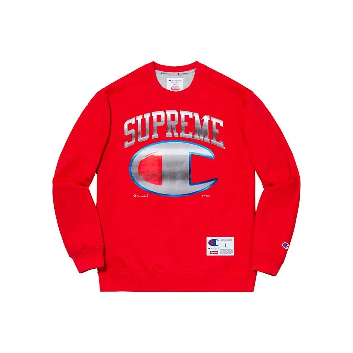 Supreme Champion Chrome Crewneck-0