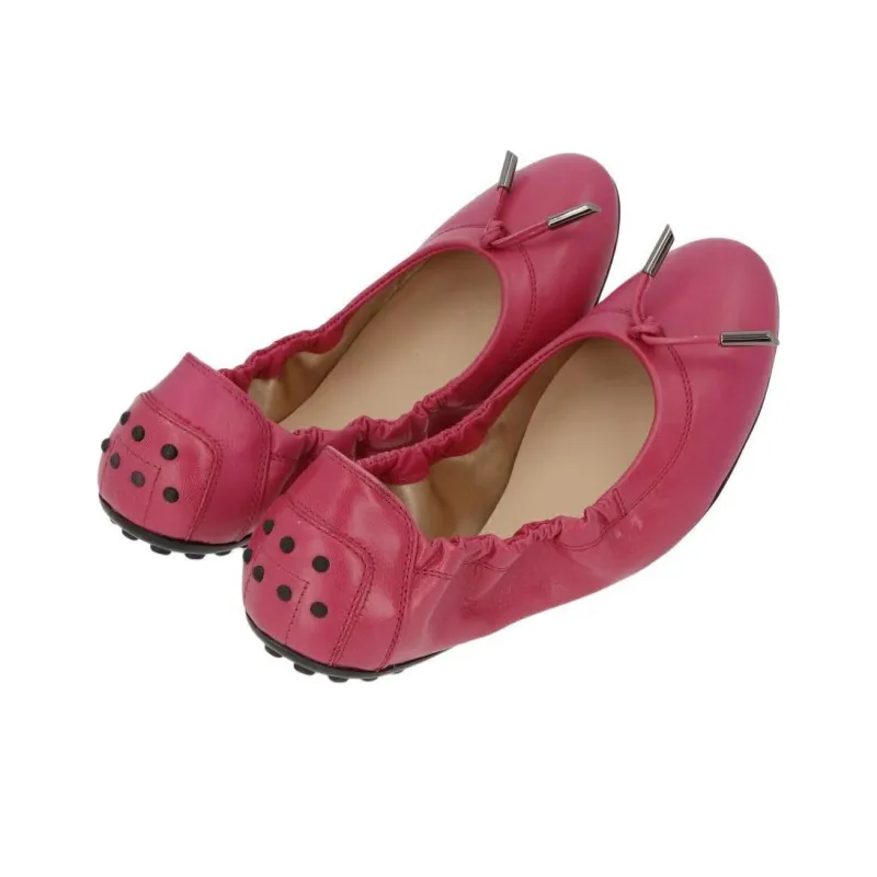 TOD'S Beanie Shoes Women's Rose Red-3