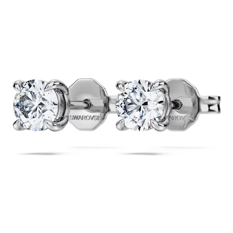 Swarovski 925 Sterling Silver Stud Earrings Women's Silver-2