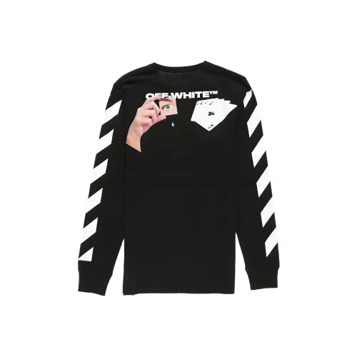 OFF WHITE Diag Hand Card Long Sleeve T Shirt