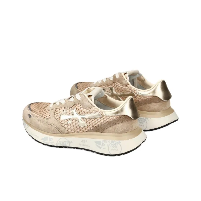 PREMIATA Lauryn Low Top Casual Shoes Women's Gold-5