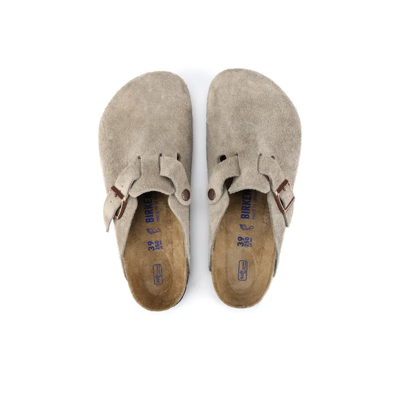 Birkenstock Boston Soft Footbed Suede Regular 'Taupe'-6