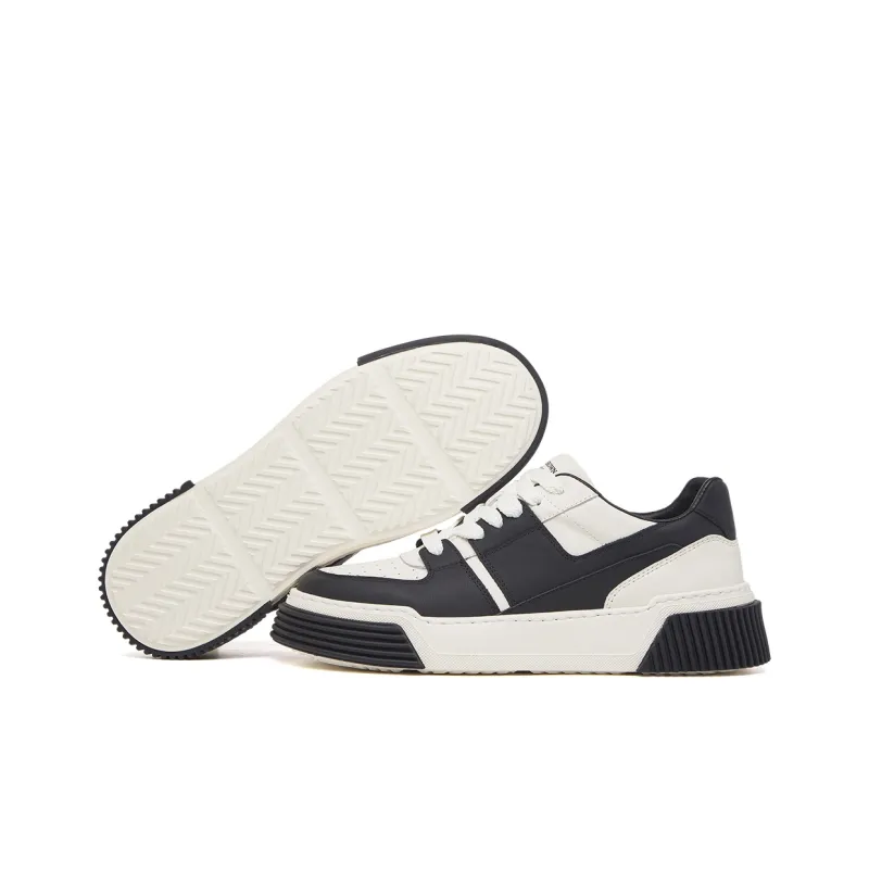 VICKI BROWN Low Top Skateboard Shoes Men's White Black-5