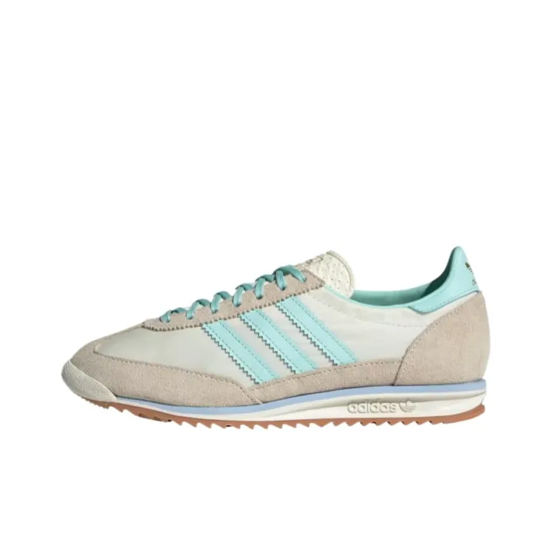 Adidas Originals SL72 OG Low Top Casual Shoes Women's Beige Blue-0