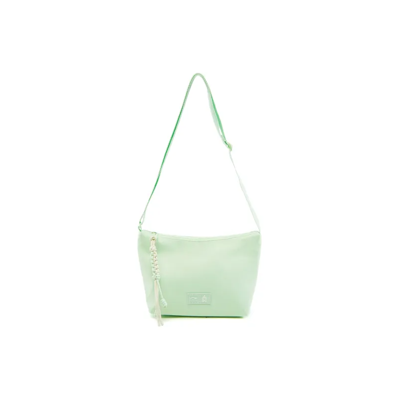 LINING Chinese Culture Series Crossbody Bags Water Wave Green-0