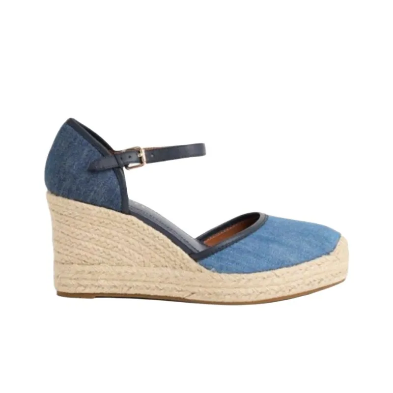 COACH Raine Wedge Heel High Heels 5.7cm Women's Blue-1