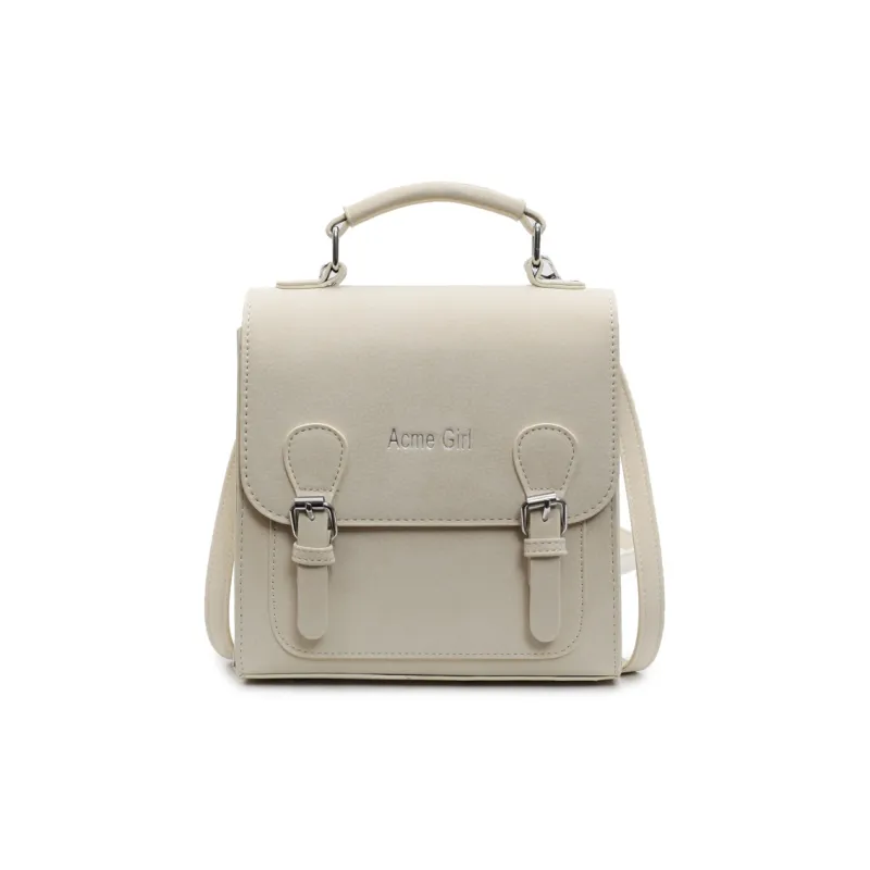 Yalu PU Handbag, Shoulder Bag, Backpack Regular Women's Black/Ecru/Green/Pink-7