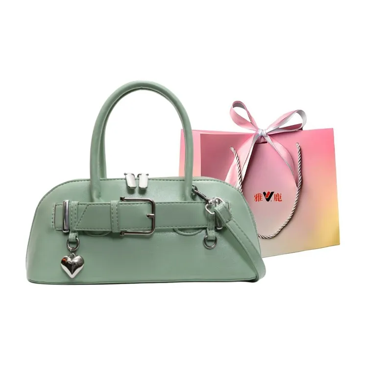 Yalu PU Shoulder Bag, Crossbody Bag, Handbag Women's Black/Ecru/Silver/Pink/Green/Blue-28