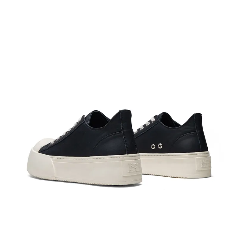 JIETEGONGYANG Low Top Skateboard Shoes Men's Black-3