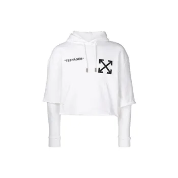 OFF WHITE Distressed Flamed Bart Hoodie