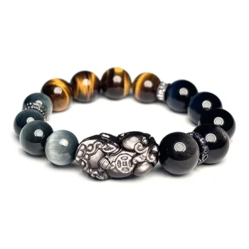 MOUNTAINS AND MANS Tiger's Eye Stone Bracelets Men's