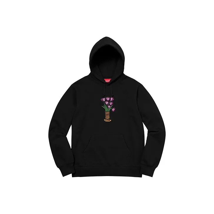 Supreme Flowers Hooded Sweatshirt-0