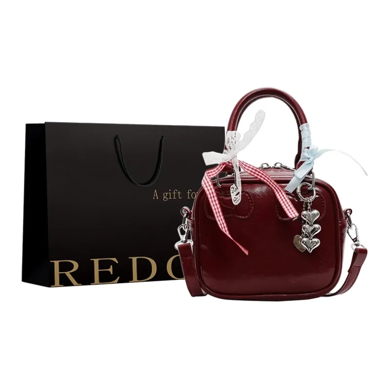 REDOO PU Handbag Women's Ecru/Black/Red/Blue/Pink-8