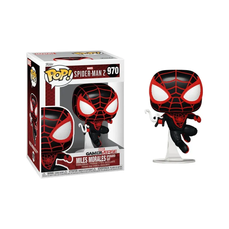 Funko Spider Man 2 Miles Morales Upgraded Red Suit Chibi Figures-2